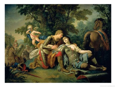 Louis Jean Francois Lagrenee Tancred and Clorinda